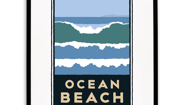 Ocean Beach Michael Schwab print
