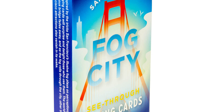San Francisco 'Fog City' see-through playing cards.