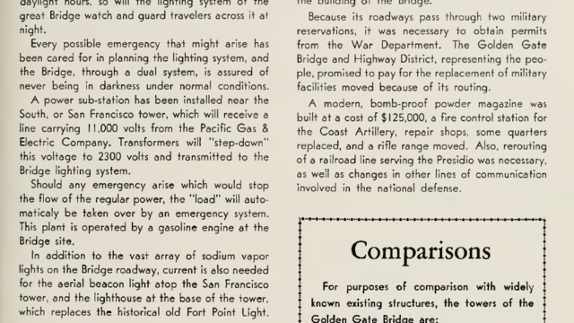 A report on the lighting method of the bridge from the opening fiesta program.