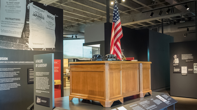 Information about the Japanese internment at the Presidio