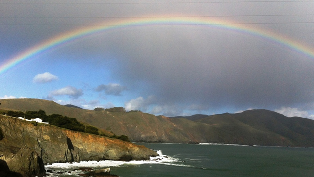 On an introductory park tour for new staff, the sky offered this most glorious welcome at Point Bonita