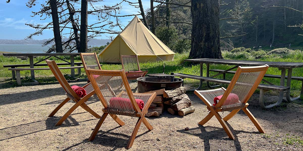 Kirby Cove Glamping for 12​.