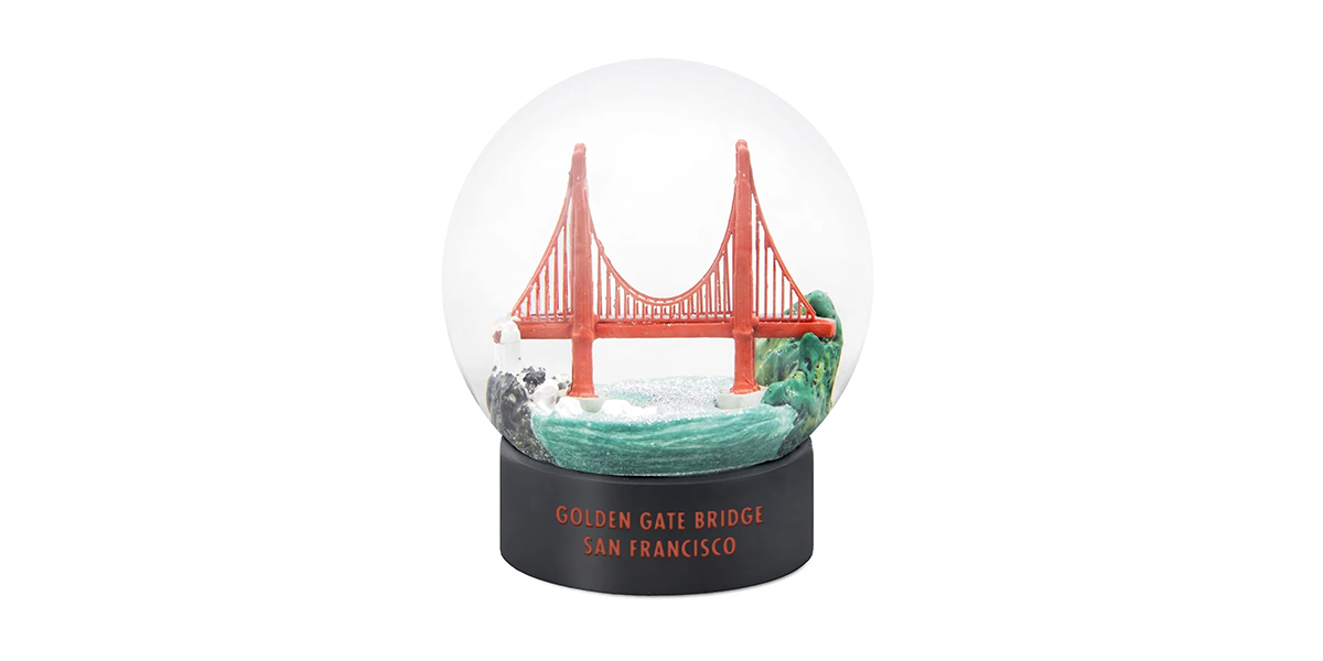 Golden Gate Bridge fog globe.