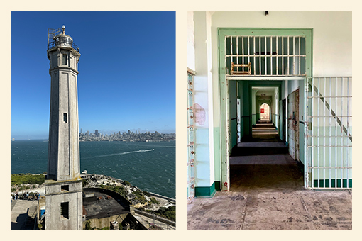 Views of the medical ward at Alcatraz Island