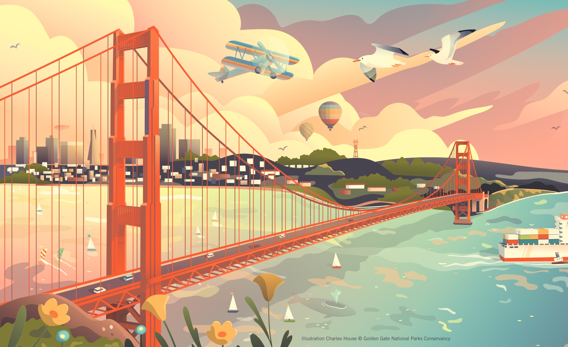 Golden Gate Bridge Artwork