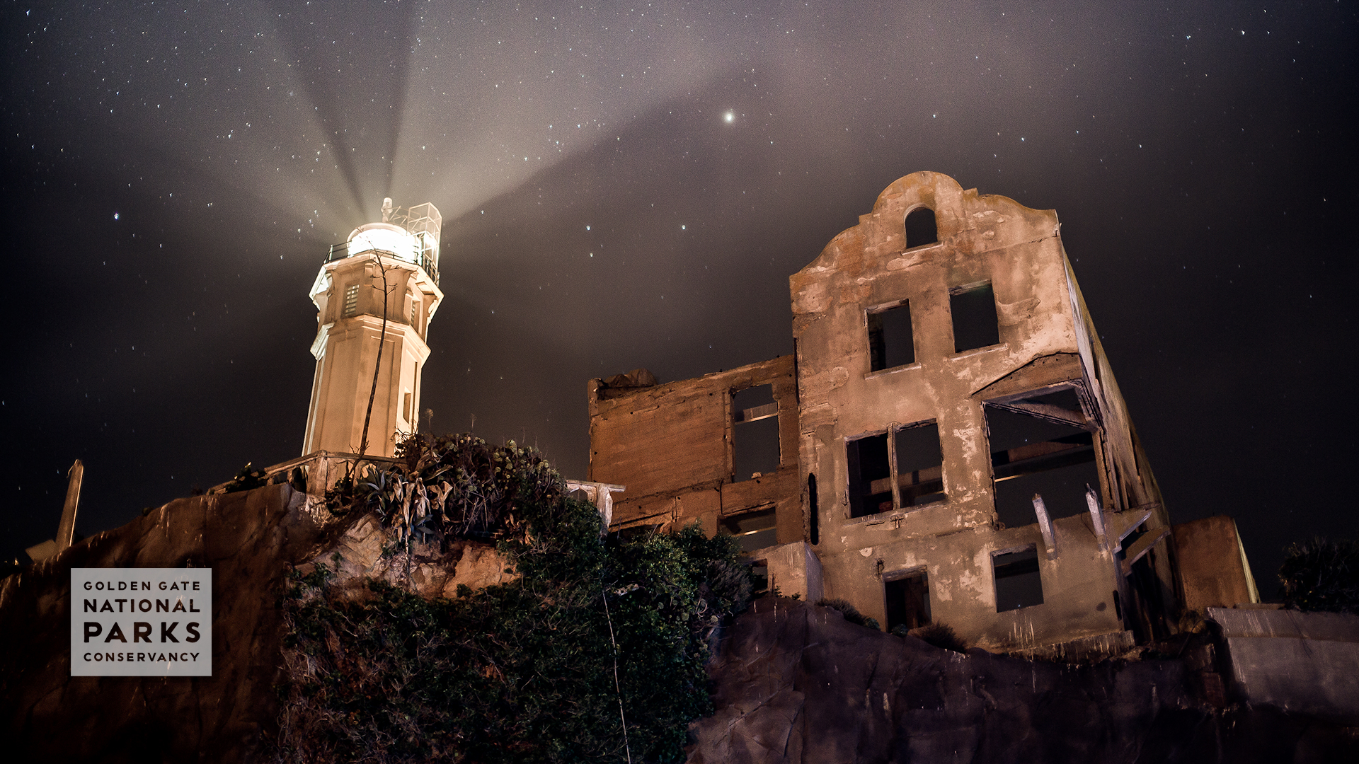 Alcatraz at night