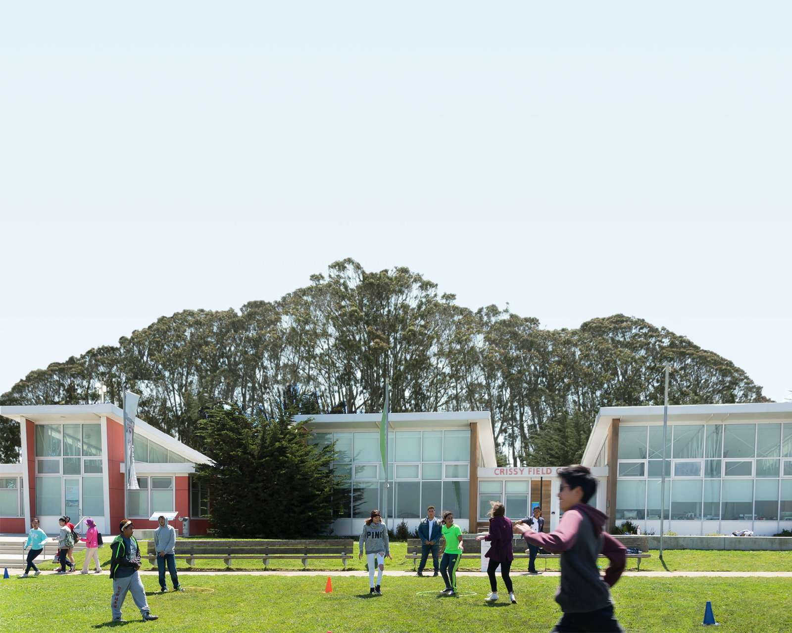 Kids playing in Crissy Field