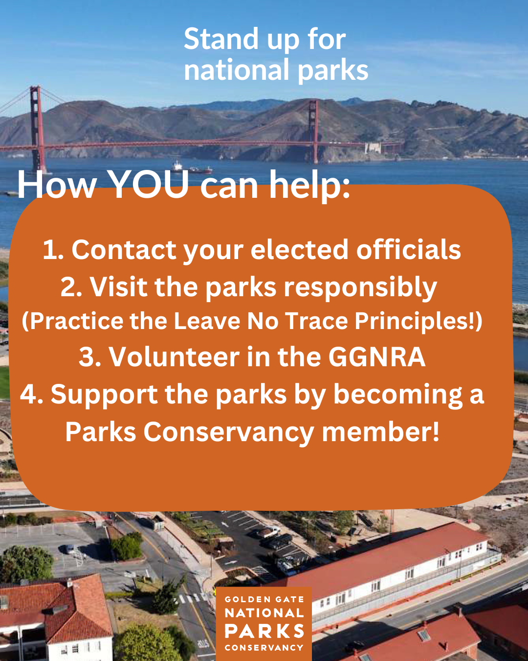 Graphic for Stand Up for National Parks