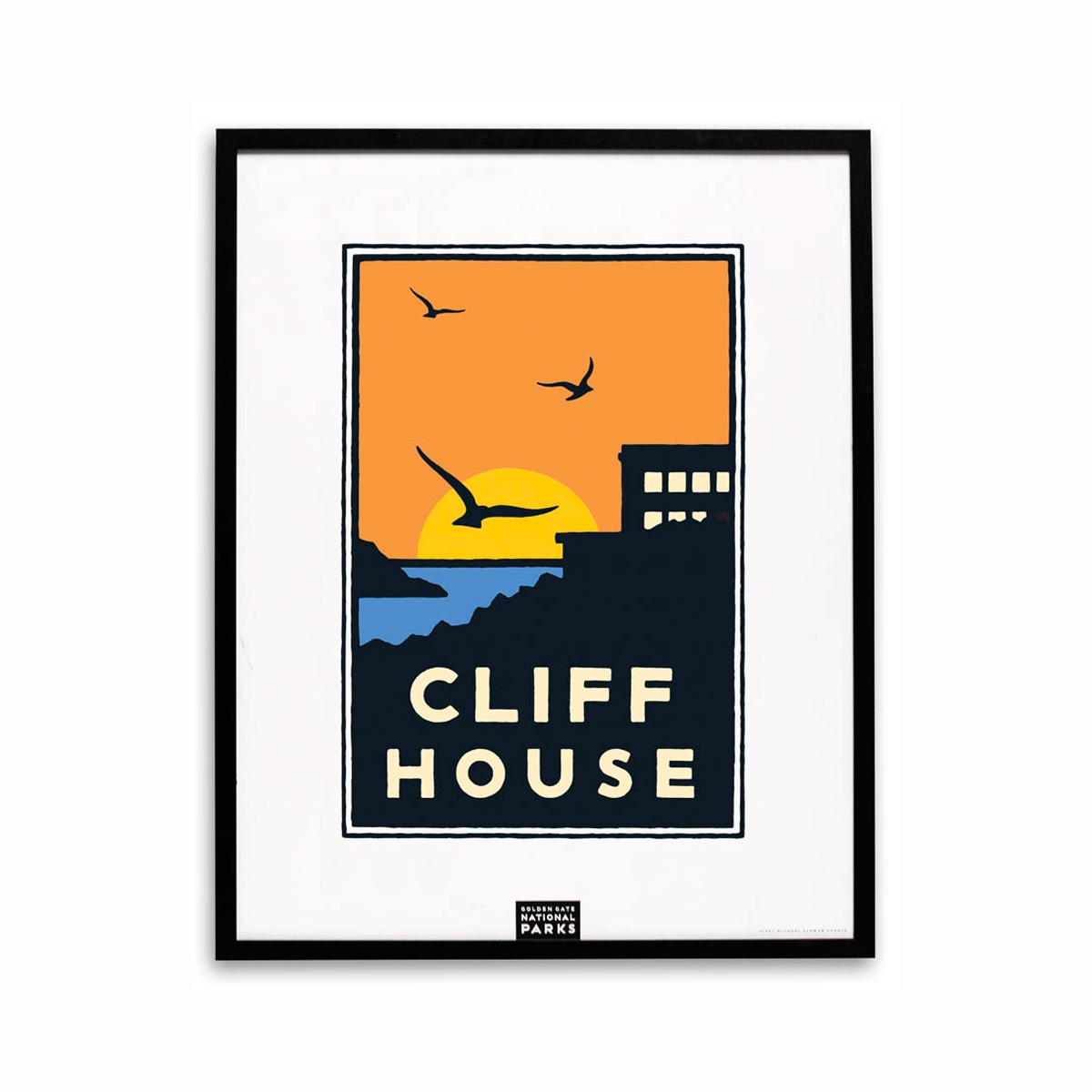 Framed Cliff House Print