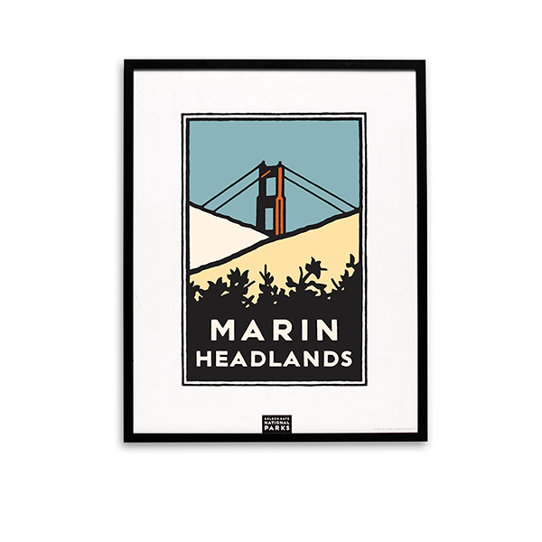 Framed Marin Headlands Poster