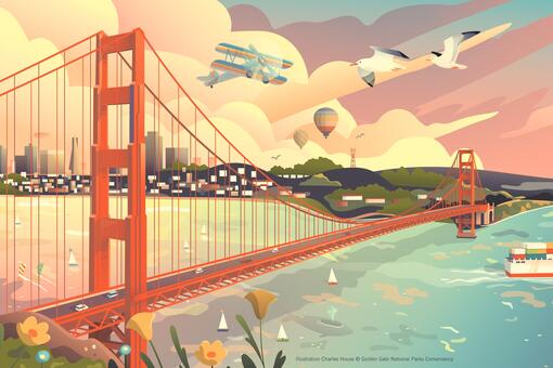 Golden Gate Bridge Artwork