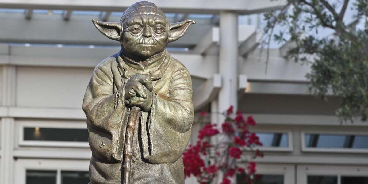 Statue of Yoda at LucasArts in the Presidio.