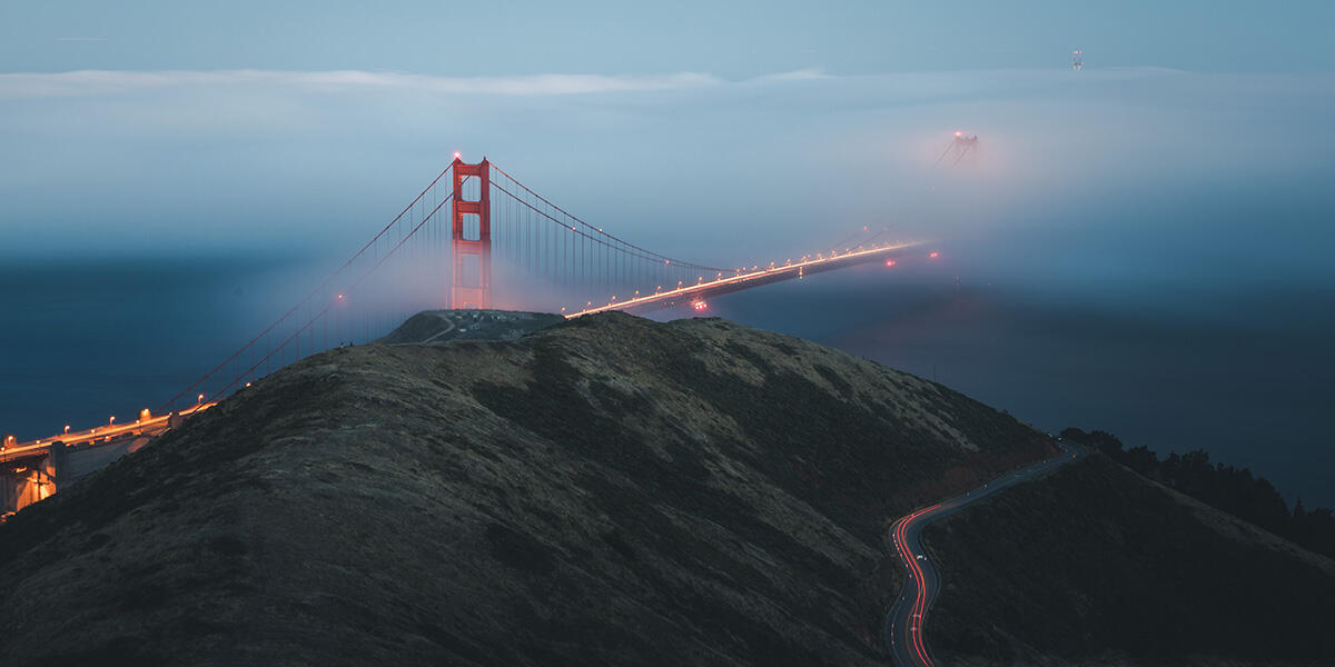 Foggy Golden Gate Bridge