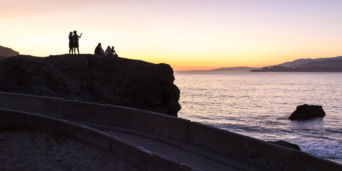 Sunset with a view