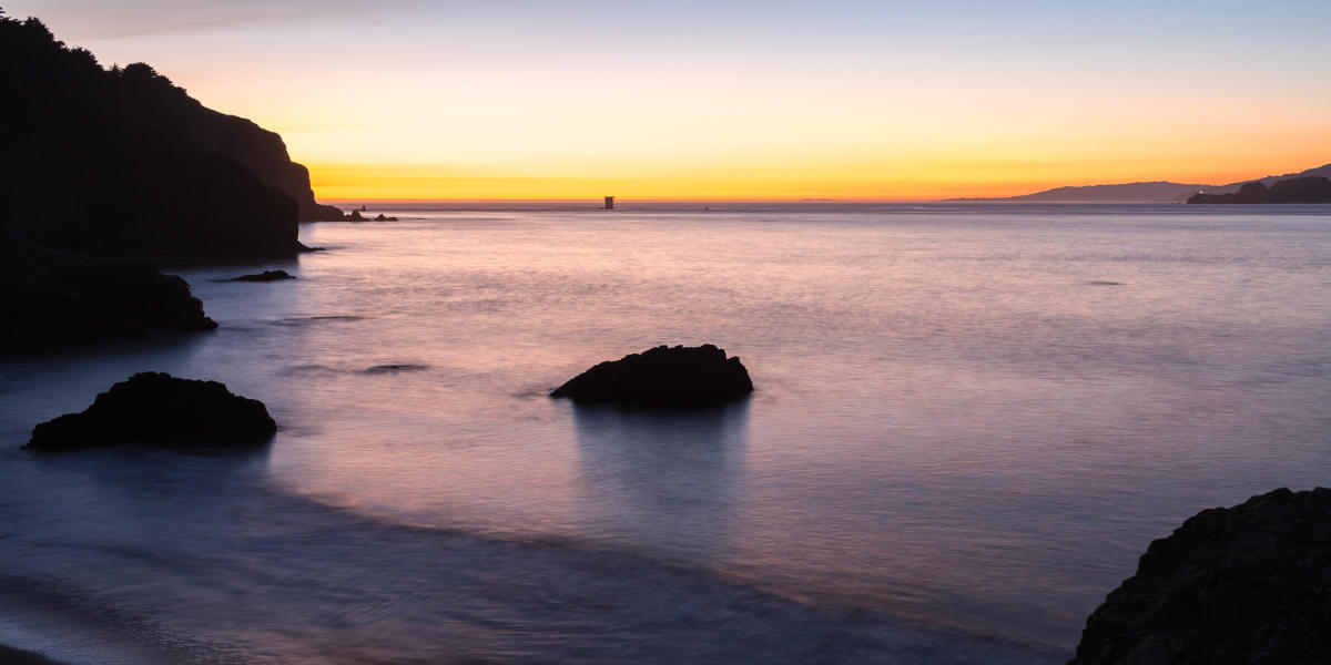 A beautiful sunset from China Beach