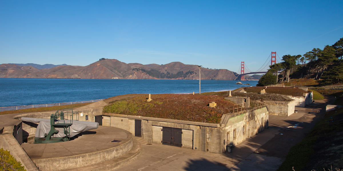 Battery Chamberlin at Baker Beach