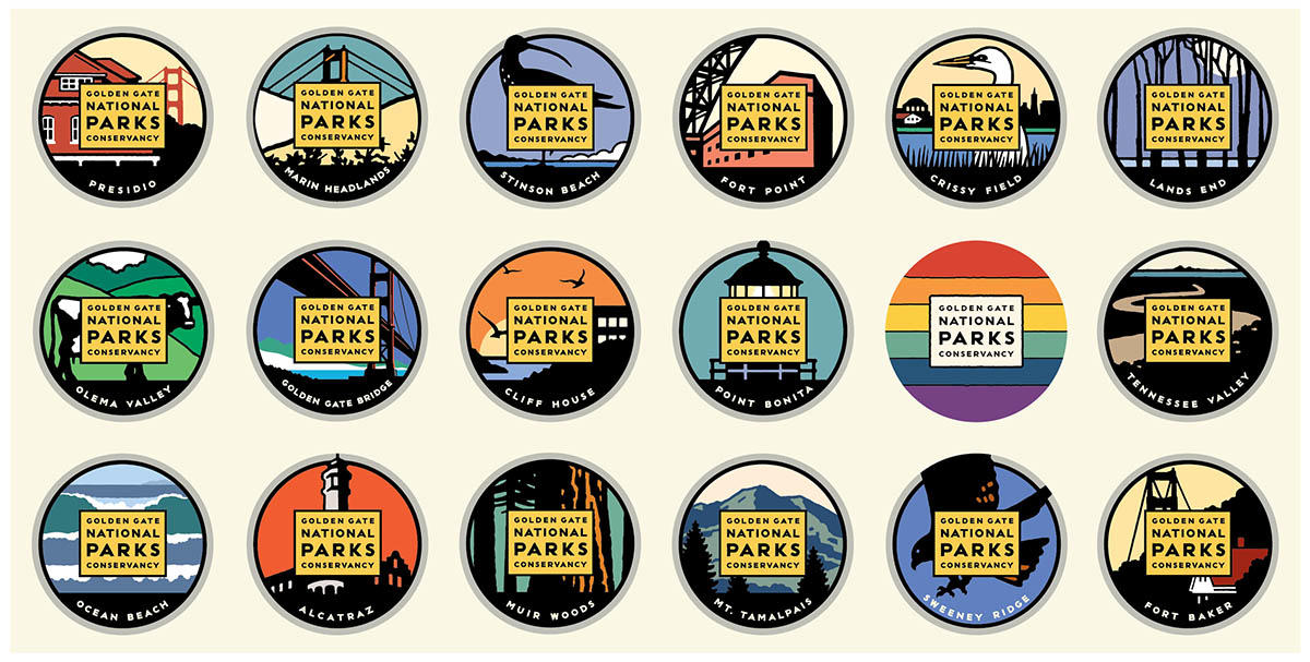 Golden Gate National Parks stickers