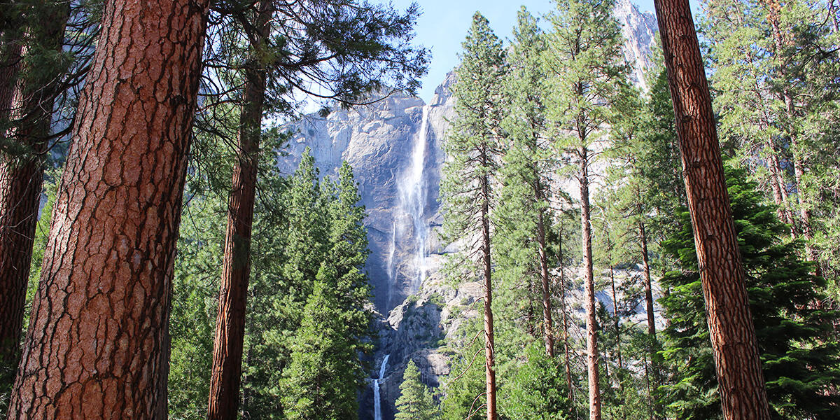 Bridalveil Fall in Yosemite National Park.