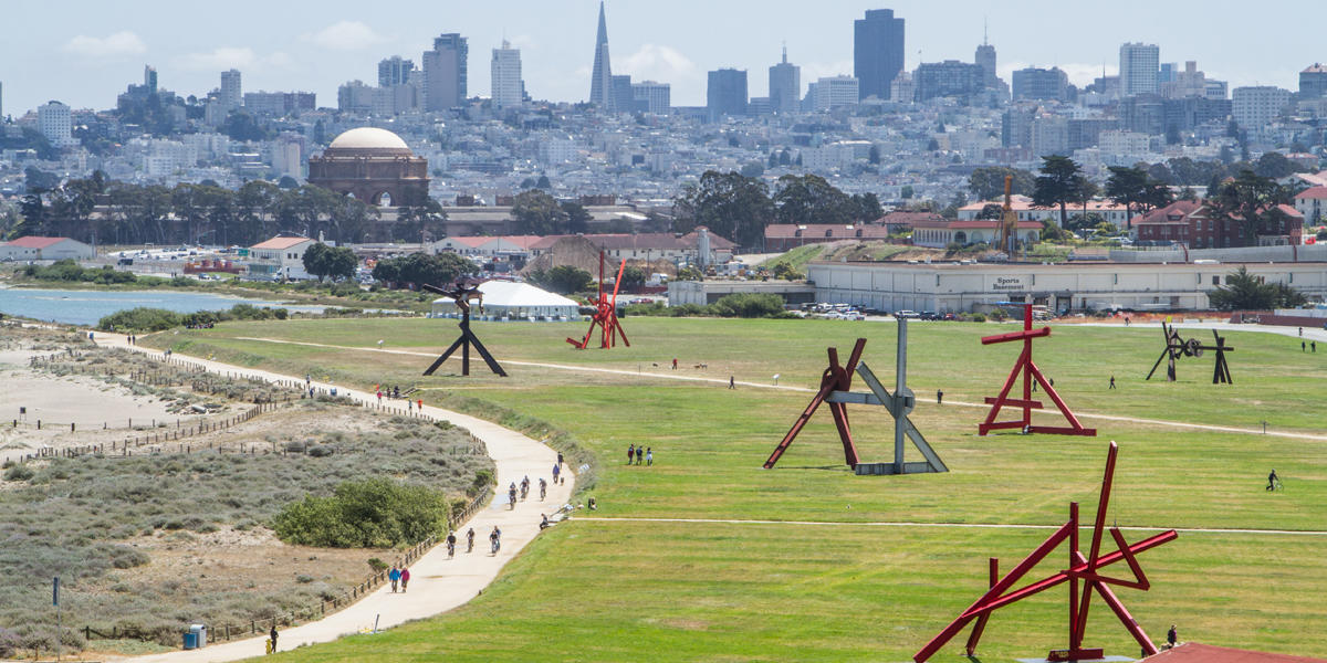 Mark di Suvero exhibit at Crissy Field