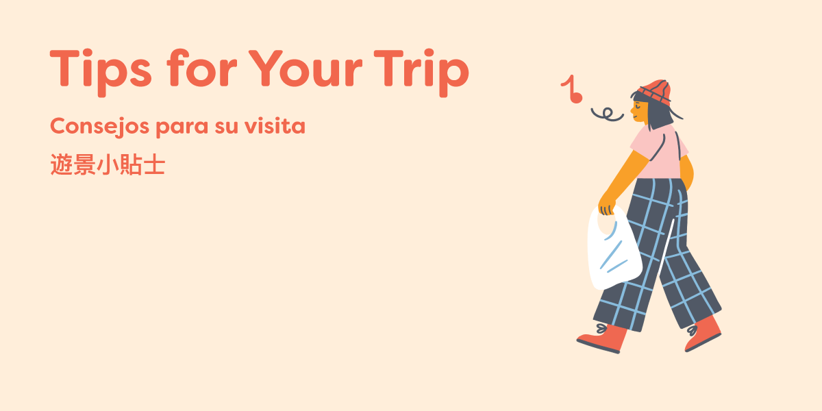 Graphic saying "Tips for Your Trip"