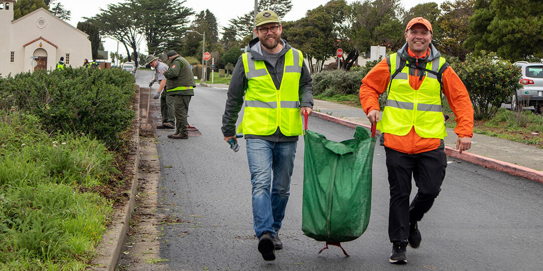 Volunteers at Fort Mason