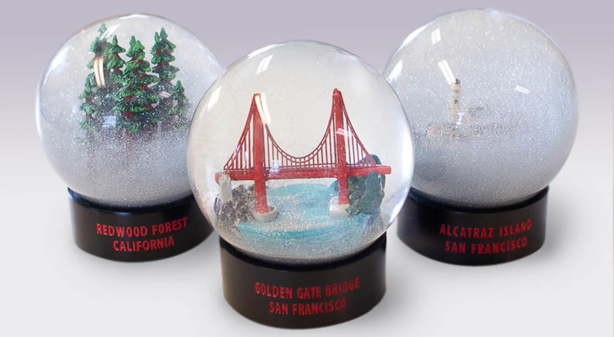 The Parks Conservancy's fog globe collection.