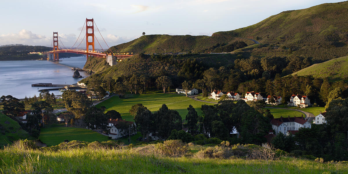 View of the Golden Gate from Fort Baker