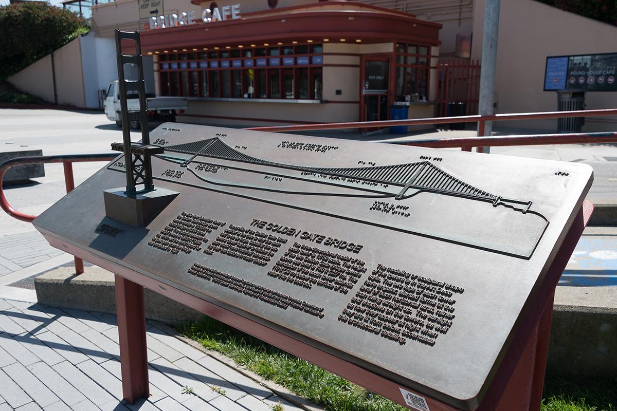 Exhibit in the Golden Gate Bridge Plaza