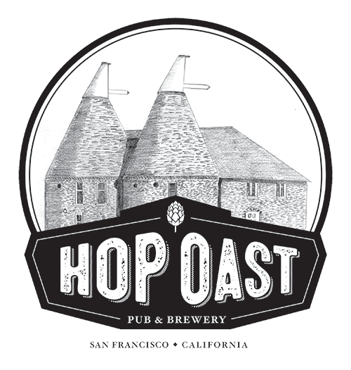 Hop Oast beer and pub logo