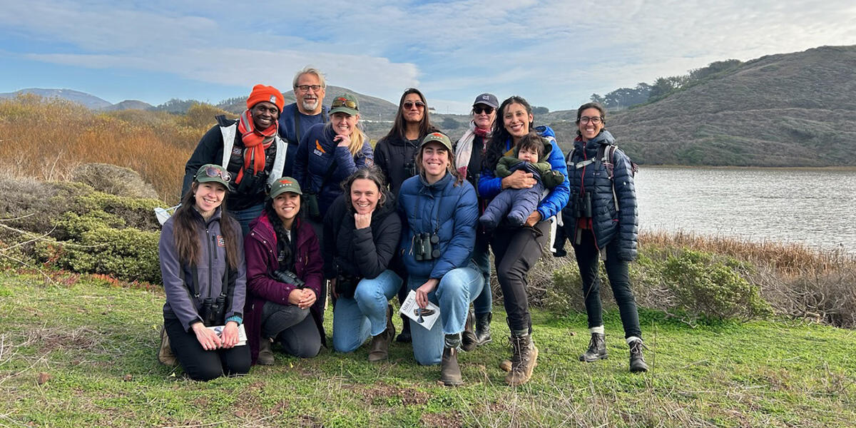 Parks Conservancy staff members at Rodeo Lagoon