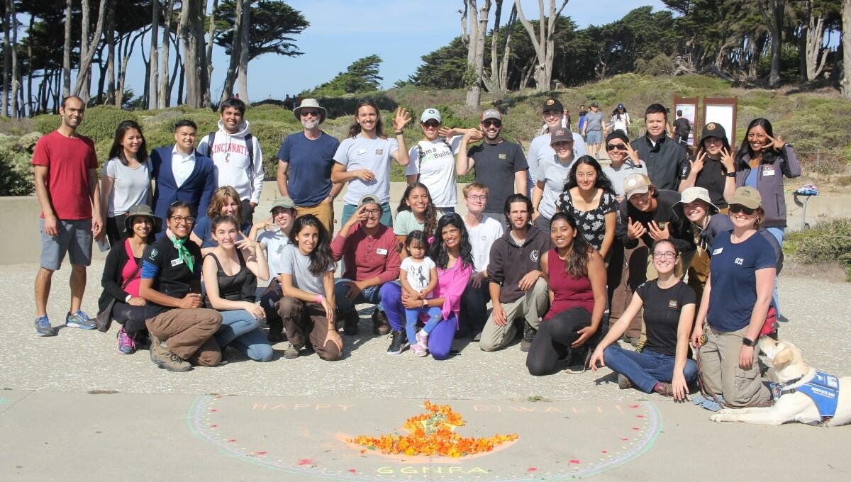 Volunteers & staff celebrate Diwali at Lands End!