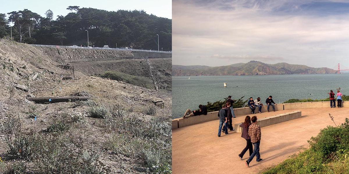 Lands End before and after