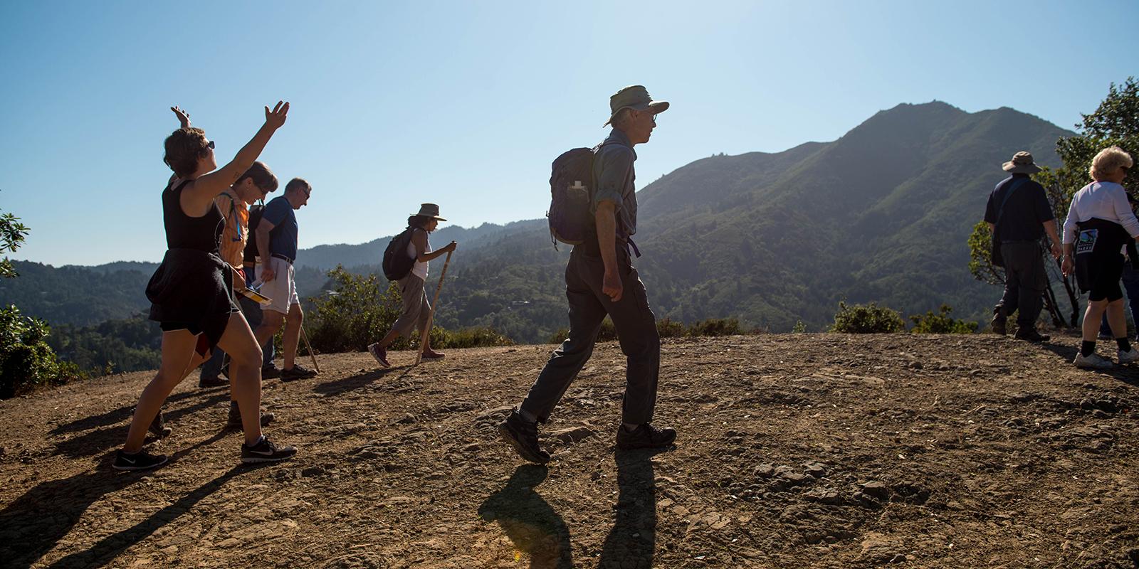 Members of One Tam take a guided walk