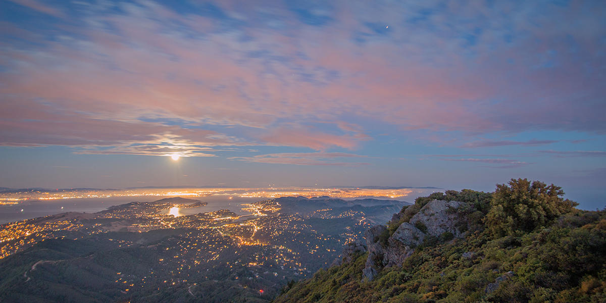 Moonrise on Mt. Tam