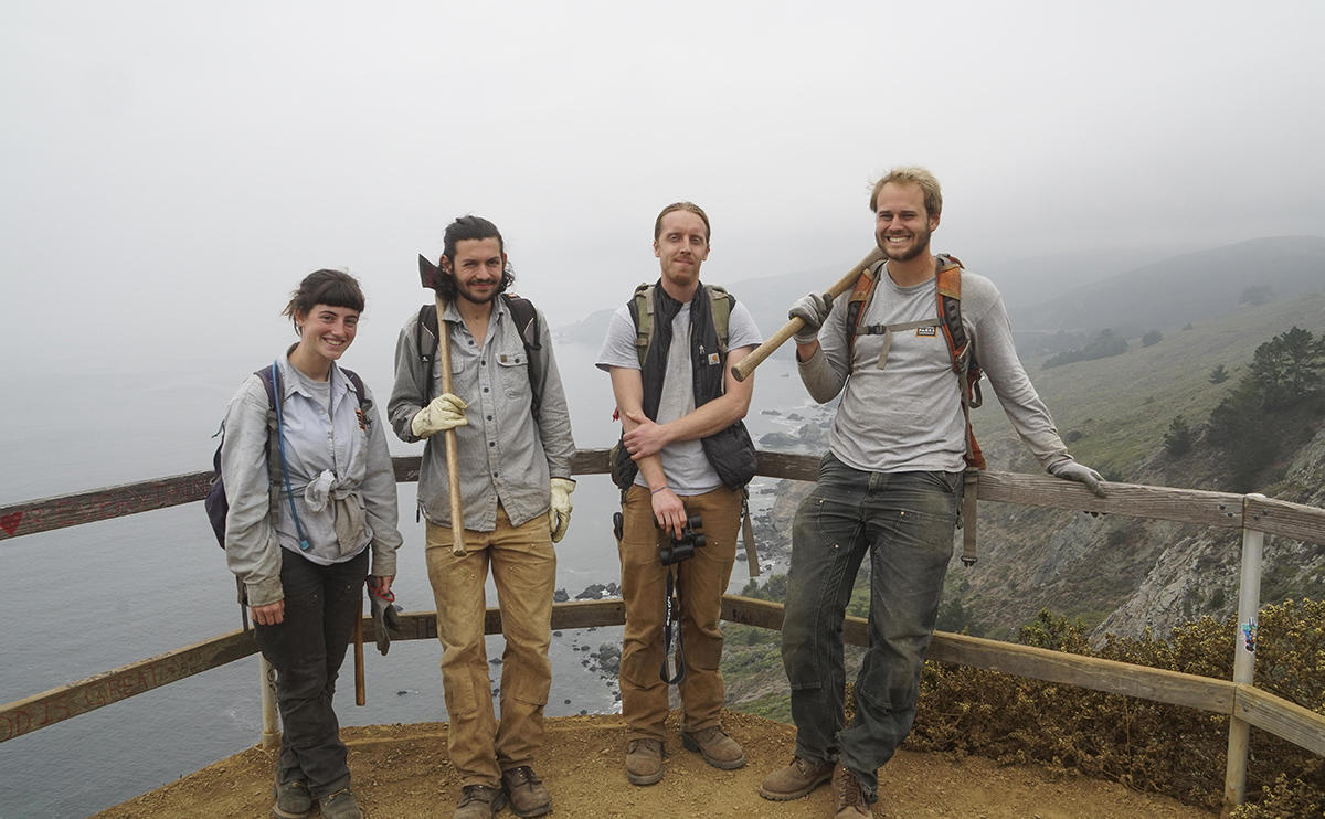 NPS Redwood Creek Vegetation Crew at Muir Beach overlook.