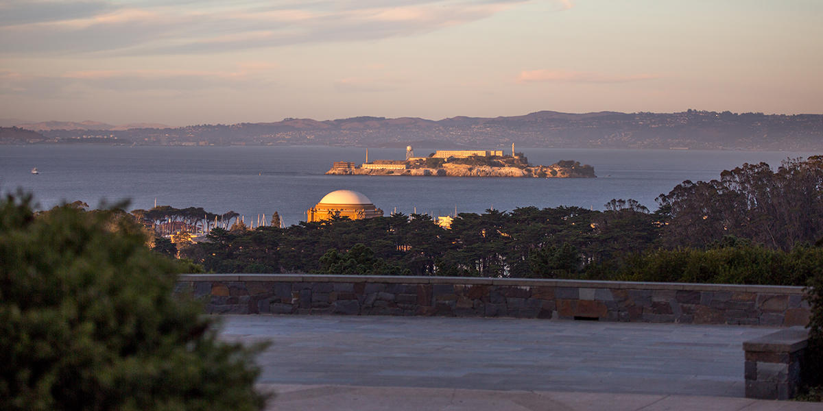 View of Alcatraz from Inspiration Point Overlook