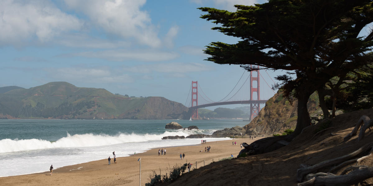 Natural beauty paired with the Golden Gate Bridge