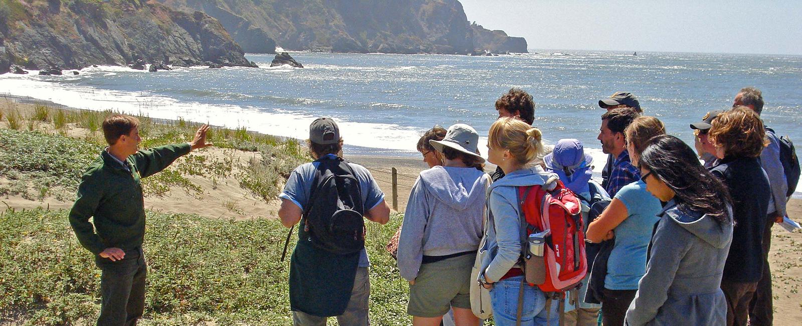 Park Academy Dune Ecology hike at Baker Beach