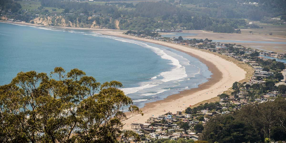 Stinson Beach from Mount Tam