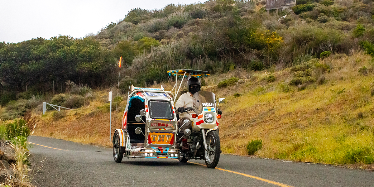 TNT rides through Fort Baker