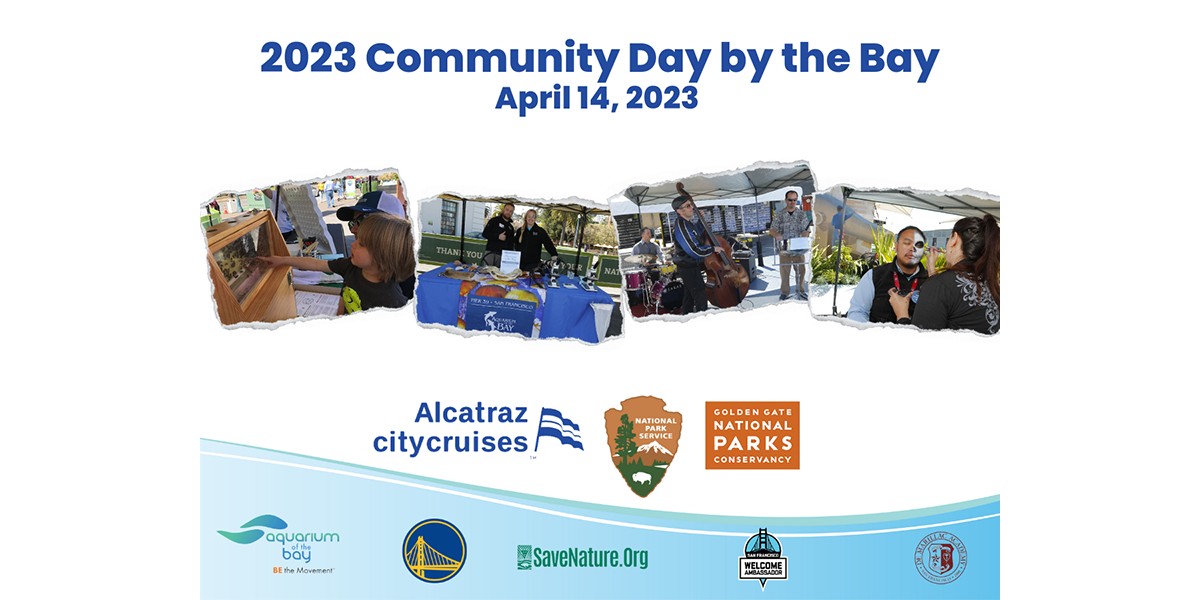 Graphic titled Alcatraz City Cruises' Community by the Bay