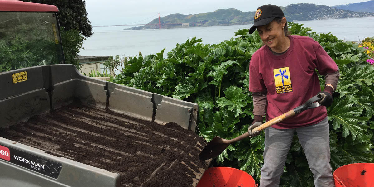 Volunteer on Alcatraz Island