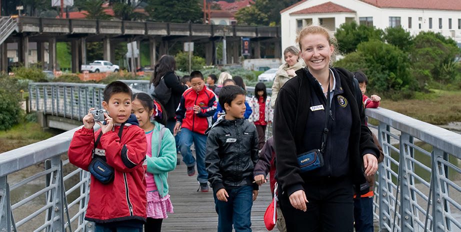 Students embark on an exploration of Crissy Field Marsh