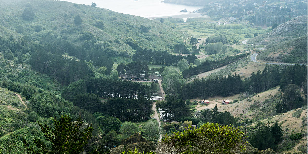 Green Gulch Trail and farm