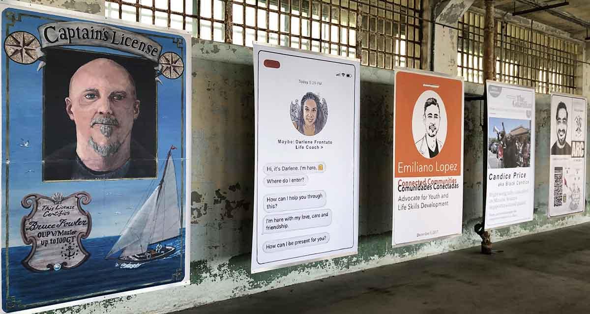 Bruce Fowler's Future ID is on display with others at Alcatraz through October.