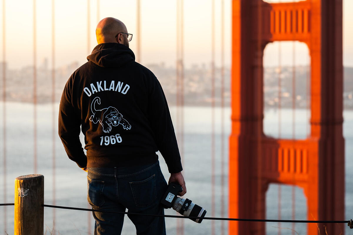 Brandon Nesbitt at Golden Gate Bridge