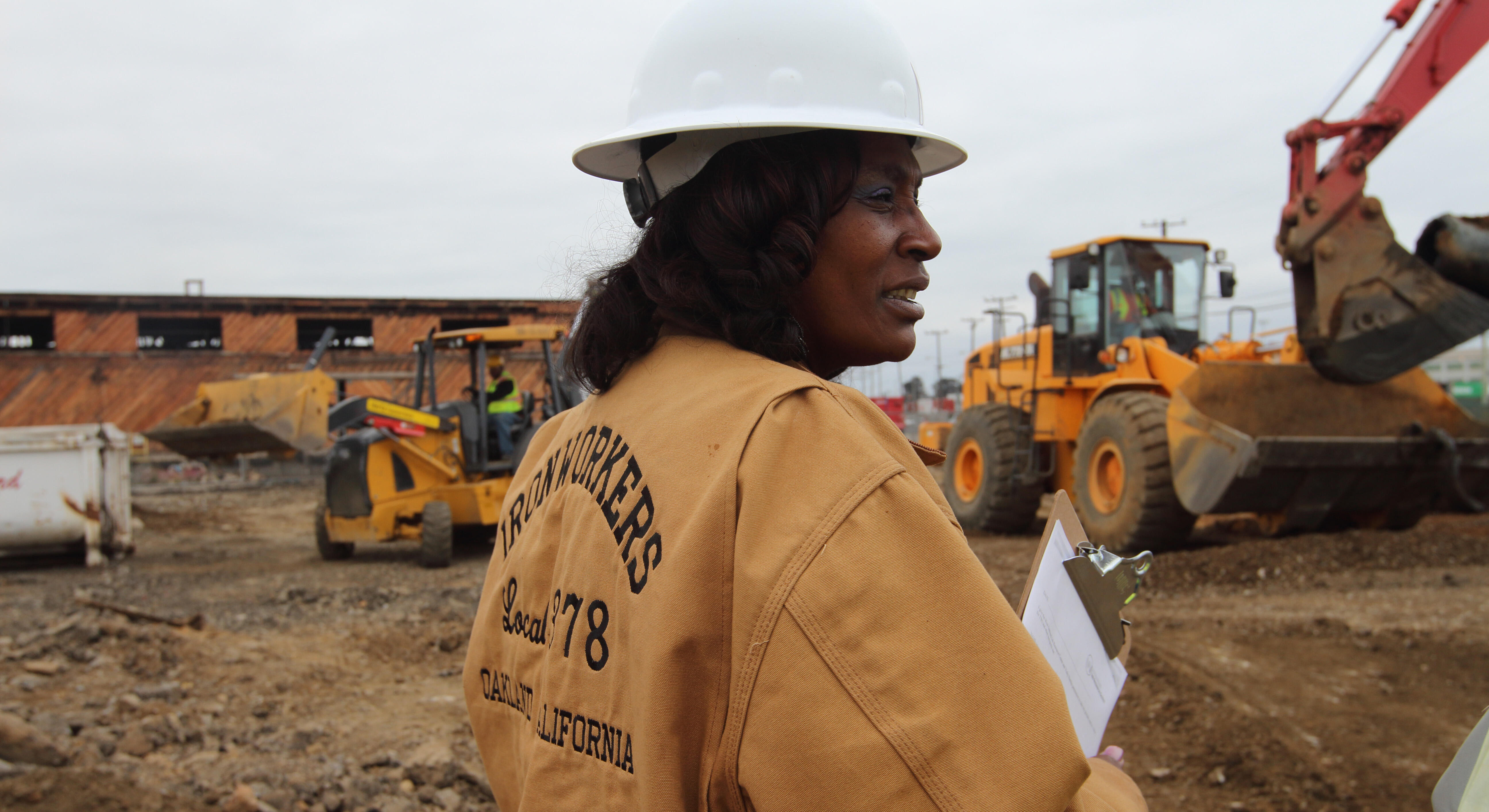 Joyce Guy at work in the field