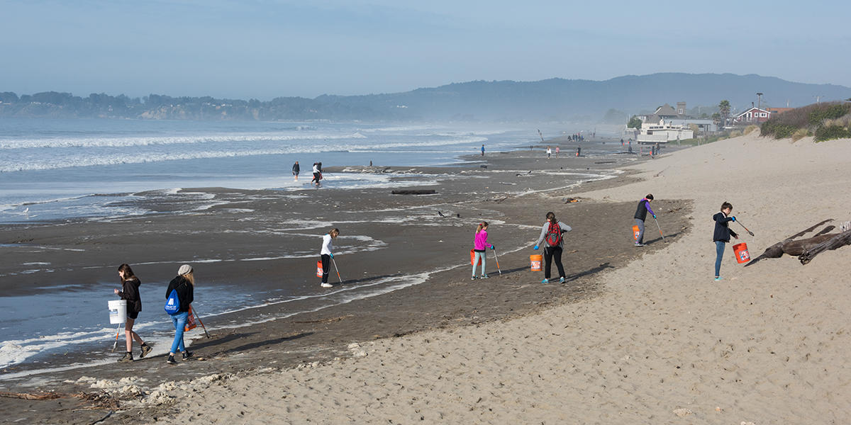 MLK Day of Service at Stinson beach