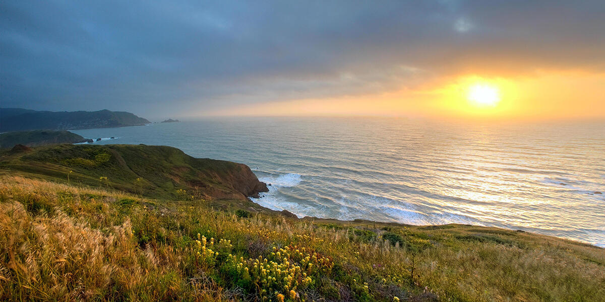 Sunset at Mori Point