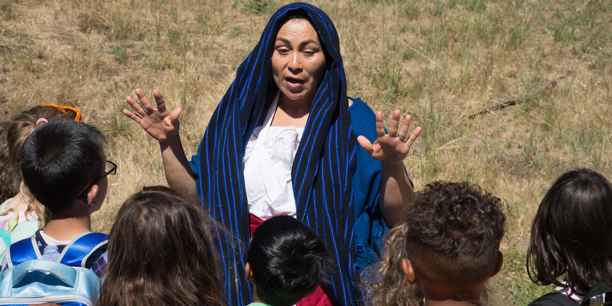 Park ranger portraying Juana Briones